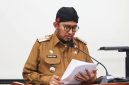Bupati Sumenep, Ahmad Fauzi Wongsojudo, saat menyampaikan penghapusan pajak (Za - garudajatim.com) 
