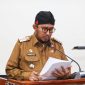 Bupati Sumenep, Ahmad Fauzi Wongsojudo, saat menyampaikan penghapusan pajak (Za - garudajatim.com) 