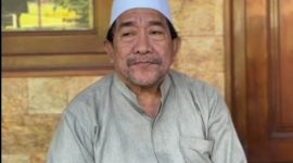 Wakil Bupati Sumenep, KH. Imam Hasyim saat menyampaikan himbauan kepada masyarakat untuk mematuhi peraturan lalu lintas (Za - garudajatim.com) 