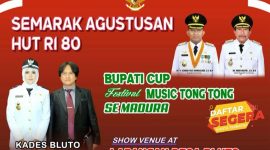 Flyer Festival Musik Tong-tong se-Madura yang digelar oleh Pemerintah Desa Bluto (Za - garudajatim.com) 