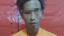 MR (30) warga Dusun Telenteyan, Desa Longos, Kecamatan Gapura, Kabupaten Sumenep, saat diringkus Satreskrim Polres Sumenep (Istimewa - garudajatim.com) 