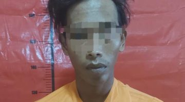 MR (30) warga Dusun Telenteyan, Desa Longos, Kecamatan Gapura, Kabupaten Sumenep, saat diringkus Satreskrim Polres Sumenep (Istimewa - garudajatim.com) 