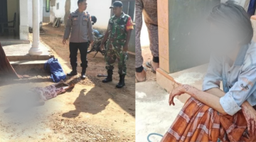 Seorang Nenek merupakan Warga Dusun Jalak, Desa Daramista, Kecamatan Lenteng, Kabupaten Sumenep diduga dibunuh oleh cucunya sendiri (Za - garudajatim.com) 