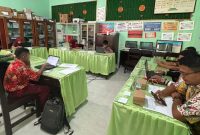 Dinas Pendidikan Kabupaten Sumenep saat Ujicoba Olimpiade Sains Nasional Tingkat Provinsi (OSN-P) Jenjang Sekolah Dasar (SD) (Za - garudajatim.com) 