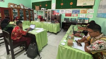 Dinas Pendidikan Kabupaten Sumenep saat Ujicoba Olimpiade Sains Nasional Tingkat Provinsi (OSN-P) Jenjang Sekolah Dasar (SD) (Za - garudajatim.com) 