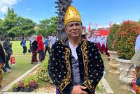 Kepala Disbudporapar Sumenep, Mohammad  Iksan, usai mengikuti upacara pengebaran bendera merah putih HUT ke-80 RI di halaman Pemkab Sumenep (Za - garudajatim.com) 