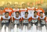 Tim futsal Universitas PGRI Sumenep saat foto bersama usia bertanding di porsenasma v (Istimewa - garudajatim.com) 