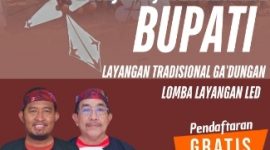 Flyer event layangan 'Ngonjuk Lajangan Abareng Bupati' (Za - garudajatim.com) 