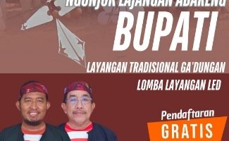 Flyer event layangan 'Ngonjuk Lajangan Abareng Bupati' (Za - garudajatim.com) 