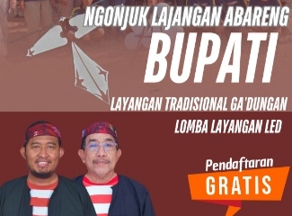 Flyer event layangan 'Ngonjuk Lajangan Abareng Bupati' (Za - garudajatim.com) 