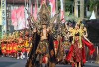 Peserta Pagelaran Jember Fashion Carnaval (JFC) berhasil menyatukan sudut pandang penonton saat acara berlangsung (Istimewa - garudajatim.com) 