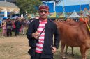 Direktur Utama BPRS Bhakti Sumekar, Hairil Fajar, saat menyatakan dukungan terhadap KDMP dengan memakai baju sakera (Za/Di) 