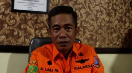 Kepala Pelaksana (Kalaksa) BPBD Kabupaten Sumenep, Achmad Laily Maulidi, saat ditemui di kantornya (Za - garudajatim.com) 