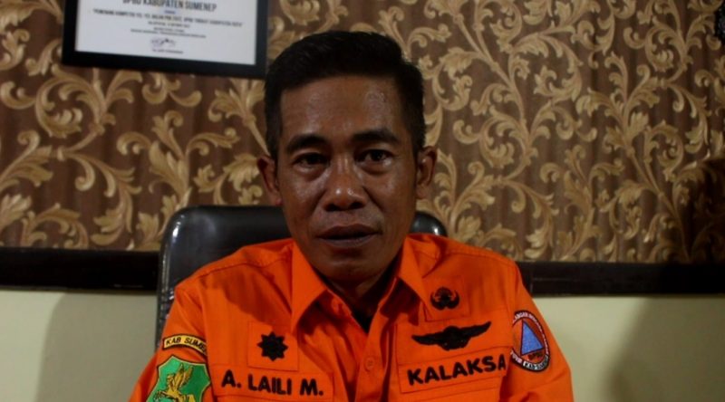 Kepala Pelaksana (Kalaksa) BPBD Kabupaten Sumenep, Achmad Laily Maulidi, saat ditemui di kantornya (Za - garudajatim.com) 