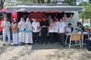 Disdukcapil Sumenep saat melaksanakan program Dermakamila di SMA Kalianget (Za - garudajatim.com) 