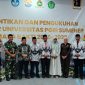 Wabup Sumenep, Imam Hasyim, (empat kiri) saat menghadiri pengukuhan Rektor Universitas PGRI Sumenep (Za - garudajatim.com) 