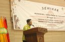 Ketua Jaringan Aktivis Demokrasi Indonesia (JAKDI), Ach Musthafa Roja’, saat menyampaikan pernyataannya tentang maraknya aksi demonstrasi berujung ricuh di sejumlah daerah (Za - garudajatim.com) 