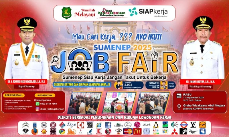 Flyer Job Fair Kabupaten Sumenep (Istimewa -garudajatim.com) 