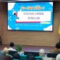 Kepala Dispusip Sumenep, Rudi Yuyianto, saat sambutan di acara festival literasi (Za/Di) 