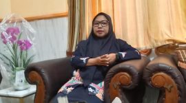 Kepala Dinkes P2KB Sumenep, Ellya Fardansah, saat menyampaikan tentang angka stunting (Za - garudajatim.com) 