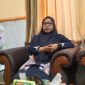 Kepala Dinkes P2KB Sumenep, Ellya Fardansah, saat menyampaikan tentang angka stunting (Za - garudajatim.com) 