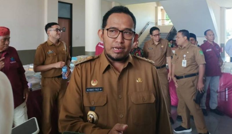 Bupati Sumenep, Achmad Fauzi Wongsojudo, saat diwawancarai tentang Porprov tahun 2029 (Za - garudajatim.com)