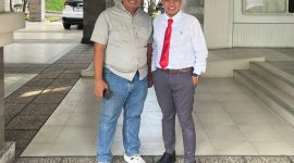 Ketua Dewan Pimpinan Cabang (DPC) Ikatan Sarjana dan Santri Indonesia Tasawuf Thoriqoh (ISSITA), Naghfir, usai melakukan riset penelitian disertasi (Za - garudajatim.com) 