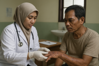 Foto ilustrasi penyakit kusta (Za - garudajatim.com)