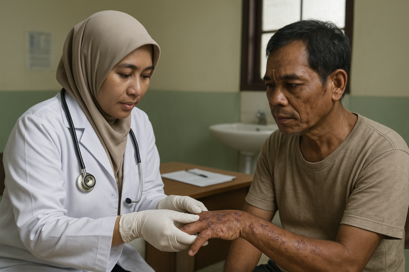 Foto ilustrasi penyakit kusta (Za - garudajatim.com)