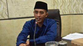 Anggota (DPRD) Sumenep, Jawa Timur, dari Fraksi Partai NasDem, Samsiyadi, saat berada di kantornya (istimewa - garudajatim.com)
