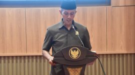 Anggota (DPRD) Kabupaten Sumenep, Fraksi Partai NasDem, Samsiyadi, saat memaparkan Laporan Hasil Reses I (Za - garudajatim.com)