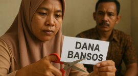 Ilustrasi foto dana Bansos di sunat (Za - garudajatim.com) 