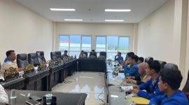PMII UPI Sumenep saat audensi tentang tata kelola sektor hulu migas di DPRD (Istimewa - garudajatim.com)