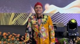 Kepala Bapenda Kabupaten Sumenep, Faruk Hanafi, saat menyatakan PAD melampaui target (Za - garudajatim.com)