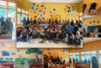 Mahasiswa Program Studi Pendidikan Guru Sekolah Dasar (PGSD) Universitas PGRI Sumenep, saat merancang tata ruang pembelajaran berbasis konsep pedagogis (Za - garudajatim.com)