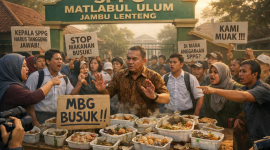 Foto ilustrasi kepala SPPG Matlabul Ulum Jambu Lenteng tuai protes atas penyajian MBG gratis membusuk (Za - garudajatim.com)