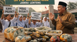 Foto ilustrasi SPPG sajikan makanan membusuk (Za - garudajatim.com)