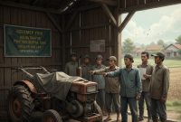 Foto ilustrasi bantuan handtraktor Kelompok Tani (Poktan) Surya Tani, Desa Meddelan, Lenteng,  Sumenep tahun 2021 diduga fiktif (Za - garudajatim.com)