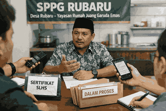 Foto ilustrasi SPPG Rubaru Sumenep yang diduga tidak mengantongi sertifikasi (Za - garudajatim.com)