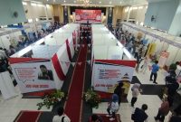 Ribuan masyarakat Sumenep saat datang di acara Job Fair (Za - garudajatim.com)