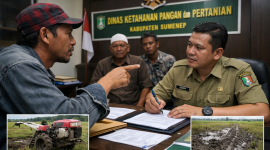 Foto Ilustrasi anggota Kelompok Tani (Poktan) Surya Tani, Desa Meddelan, Sumenep lapor ke DKPP (Ris - garudajatim.com