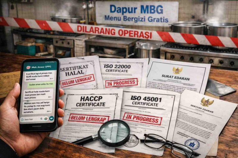 Foto ilustrasi SPPG Jambu Sumenep belum mengantongi enam sertifikat (Ris - garudajatim.com)