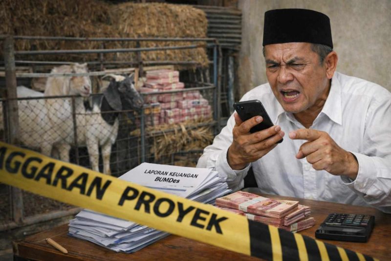 Foto ilustrasi dugaan proyek BUMDes Meddelan Sumenep memanas (Ris - garudajatim.com)