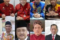 Delapan pejabat eselon yang dinyatakan lolos seleksi administrasi Sekretaris Daerah dan berhak melaju ke tahap berikutnya (Za - garudajatim.com)