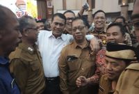 Kepala Dinas Ketahanan Pangan dan Pertanian (DKPP) Sumenep, Chainur Rasyid, saat menghadiri acara Koordinasi Percepatan Pelaksanaan Program Pembangunan Pertanian (Za - garudajatim.com)