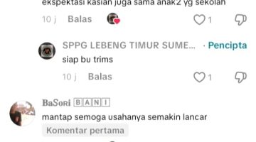 Akun TikTok resmi @SPPG LEBENG TIMUR SUMENEP tuai kritikan serius dari netizen (Za - garudajatim.com)