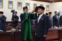 Foto Agus Dwi Saputra, saat dilantik sebagai Sekretaris Daerah Kabupaten Sumenep (Za - garudajatim.com)
