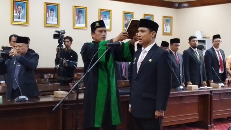 Foto Agus Dwi Saputra, saat dilantik sebagai Sekretaris Daerah Kabupaten Sumenep (Za - garudajatim.com)