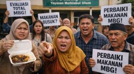 Foto ilustrasi SPPG Lebeng Timur, Yayasan Mathlabul Ulum, Sumenep, Jawa Timur, diduga sajikan MBG bau (Za - garudajatim.com)