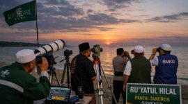 Foto ilustrasi LFNU Sumenep, saat melakukan pemantauan hilal (Za - garudajatim.com)